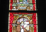 , This stained glass window, by an unknown maker, is a good example of the emphasis on beauty and craft in Federation-era architecture. It is located in the stairwell of the two-storey house at 8 Wulworra Avenue, Cremorne. Photograph by Ian Hoskins, 2013.