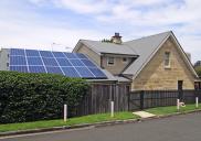 , 'Henbury Villa' showing newly installed solar panels. Photograph by Ian Hoskins, 2014