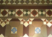 , Tessellated tiles in the doorway of the West Street entry to three-storey dwelling. Photograph by Ian Hoskins, 2015